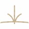 Ekena Millwork Davenport Rough Sawn Timber Gable Bracket, Douglas Fir, 108"W x 68"H x 4"D x 4"F, 15/12 Pitch GBW108X68X0404DAV00RDF - alternate 1